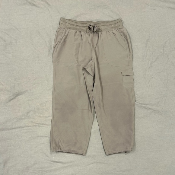 RBX Gray Track Pants Relaxed Fit Joggers/Capris - Picture 1 of 3